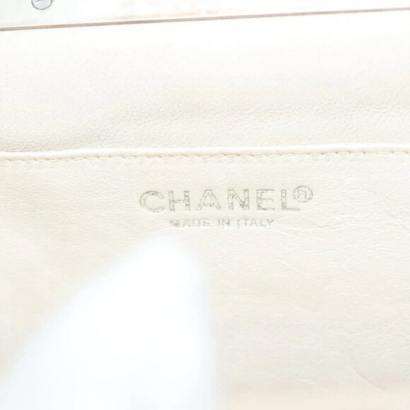 CHANEL Choco Bar Hand Bag Lamb Skin Black CC Auth 136265 - Picture 12 of 16